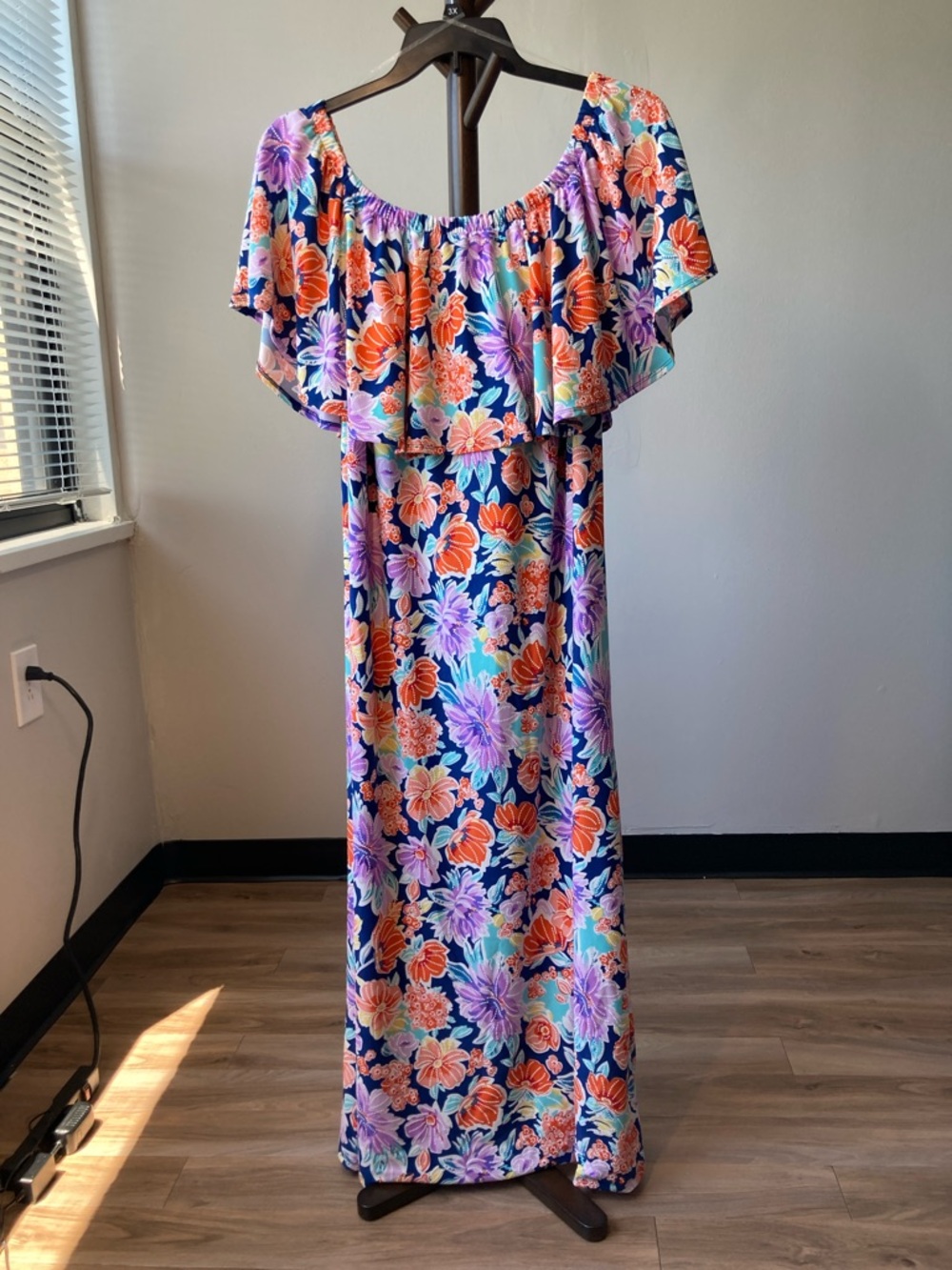 Ellen weaver dress floral print colorful pattern boho casual party size 3X - Picture 8 of 16